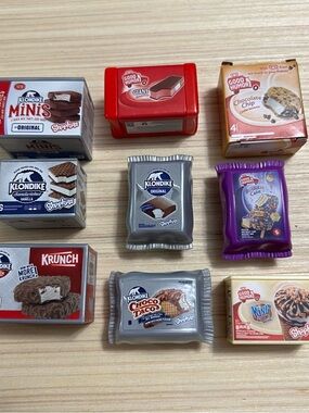 Shopkins Real Littles Lot of 9 Klondike & Good Humor ice cream treats